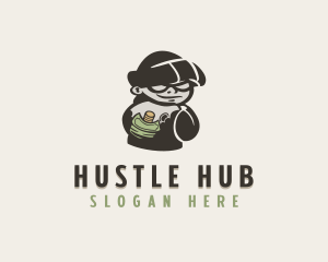 Money Thief Burglar logo design