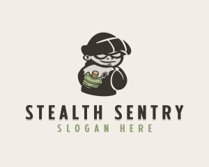 Money Thief Burglar logo design