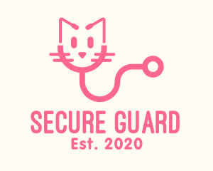 Med - Pink Cat Veterinary logo design