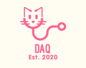 Kitty - Pink Cat Veterinary logo design