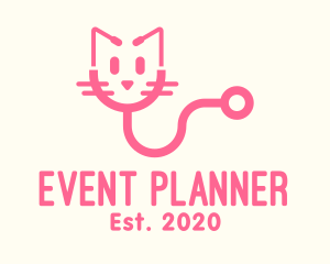 Vet - Pink Cat Veterinary logo design