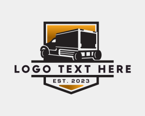 Trucker - Delivery Truck Cargo logo design
