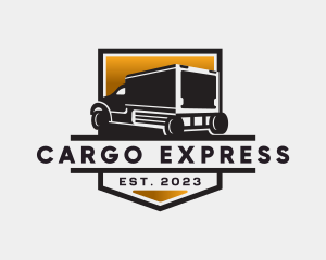 Delivery Truck Cargo logo design