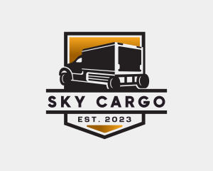 Delivery Truck Cargo logo design