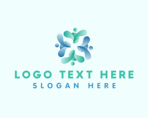 Friendship - Community People Support logo design