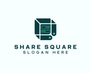 Sharing - Tech Cube Server logo design