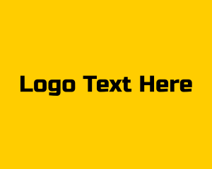 Discount - Black & Yellow Budget Text logo design