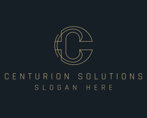 Modern Letter C Company logo design