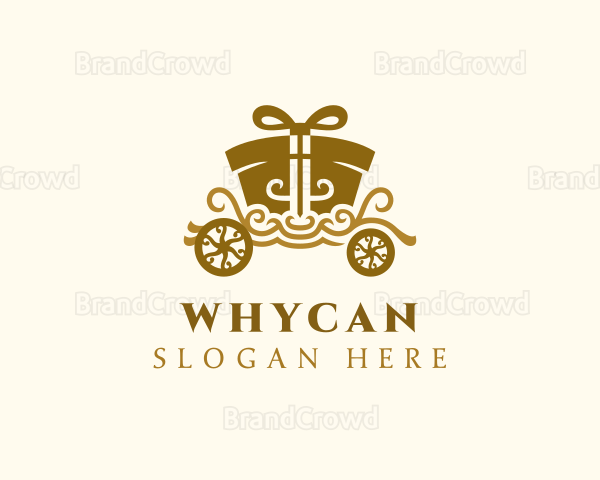 Gift Present Carriage Logo