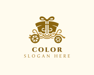 Gift Present Carriage Logo