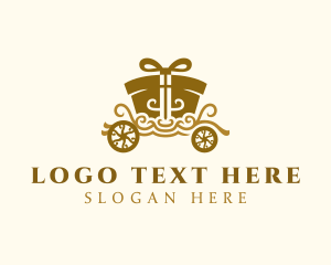 Carriage - Gift Present Carriage logo design