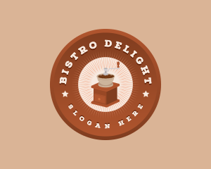 Coffee Grinder Cafe logo design