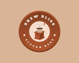 Coffee Grinder Cafe logo design