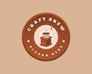 Coffee Grinder Cafe logo design