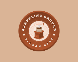 Coffee Grinder Cafe logo design