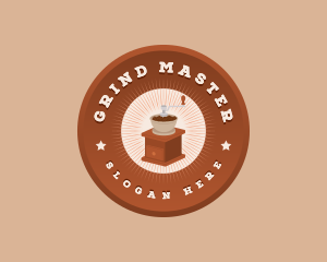 Coffee Grinder Cafe logo design