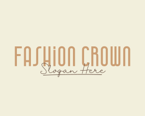 Handwritten Fashion Beauty logo design