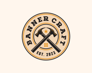 Hammer Roof Carpentry logo design