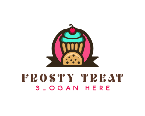 Cupcake Cookie Treats logo design