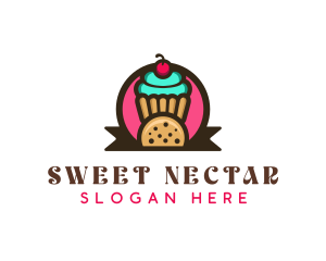 Cupcake Cookie Treats logo design