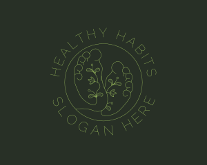 Healthy Baby Feet logo design