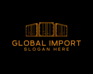 Import - Shipping Container Storage logo design