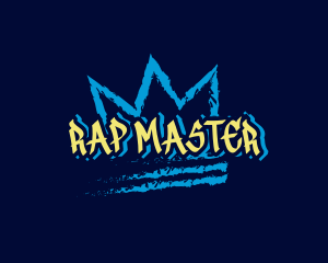 Rap - Brush Crown Wordmark logo design