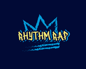 Rap - Brush Crown Wordmark logo design