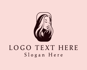 Wig - Woman Hairdresser Salon logo design