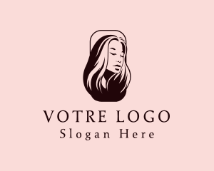 Beautician - Woman Hairdresser Salon logo design
