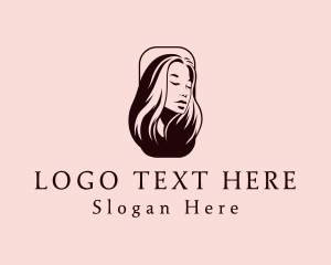 Woman Hairdresser Salon Logo