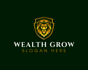 Luxury Lion Crest logo design