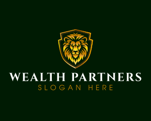 Luxury Lion Crest logo design