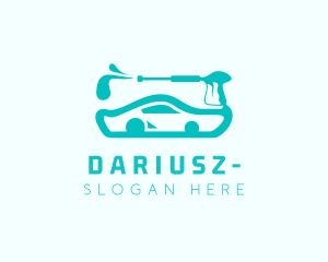 Garage - Sedan Car Pressure Cleaning logo design