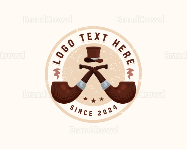 Tobacco Smoking Pipe Logo