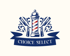 Barber Hairstylist Razor Logo