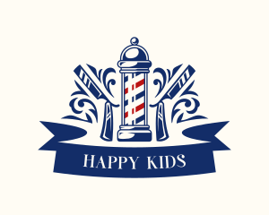 Barber Hairstylist Razor Logo