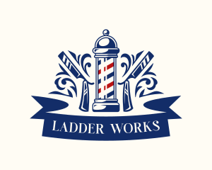 Barber Hairstylist Razor Logo