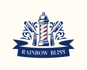 Barber Hairstylist Razor Logo