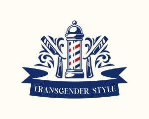 Barber Hairstylist Razor Logo