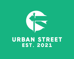 Street - Street Direction Arrow Signage logo design
