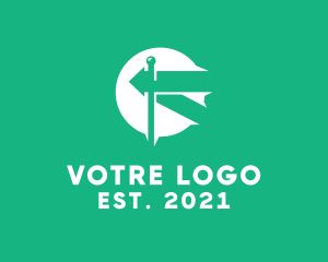 Locator - Street Direction Arrow Signage logo design