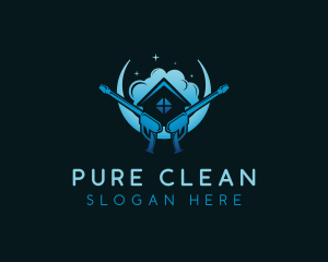 Cleaning Pressure Washing logo design