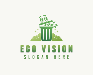 Eco Garbage Bin logo design