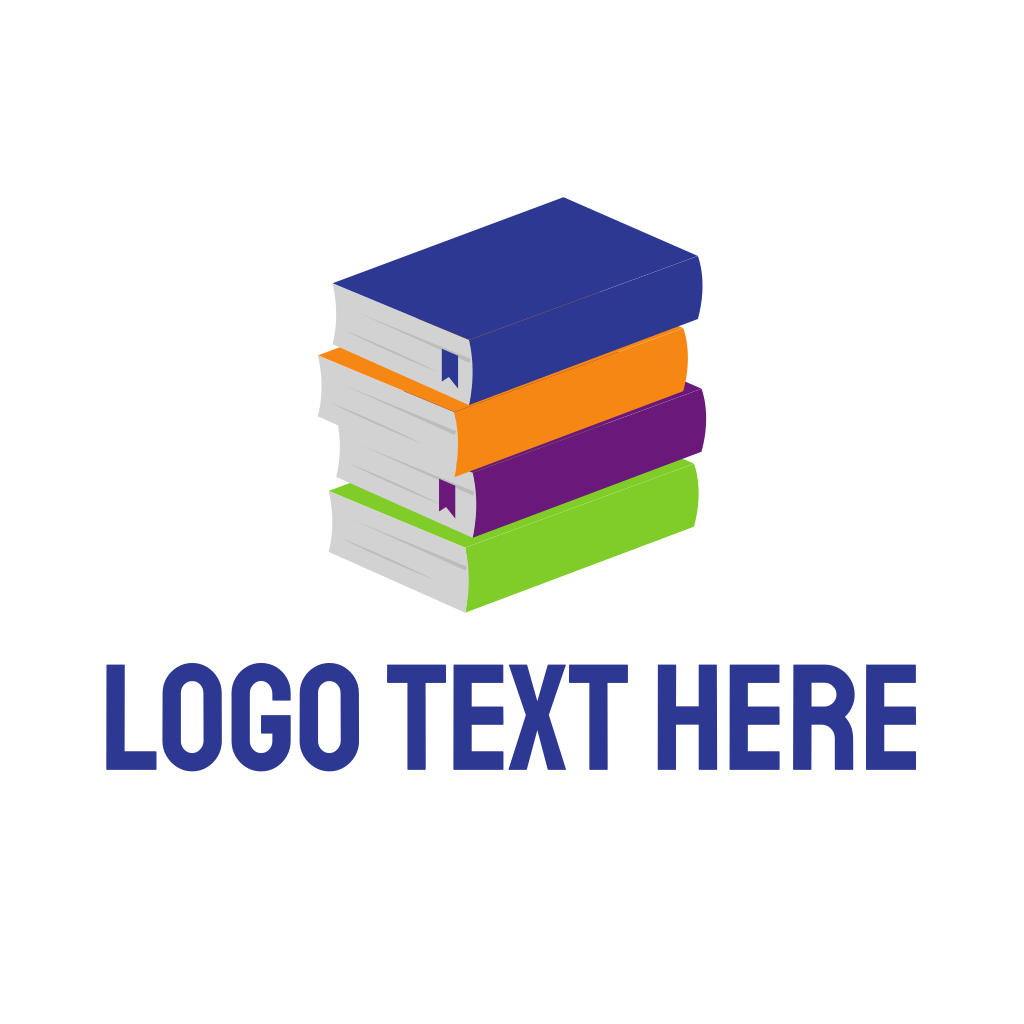 Colorful Books Logo | BrandCrowd Logo Maker