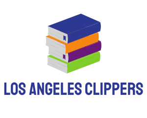 Colorful Library Books Logo