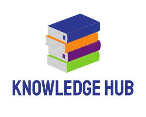 Colorful Library Books logo design