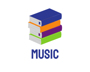 Knowledge - Colorful Library Books logo design