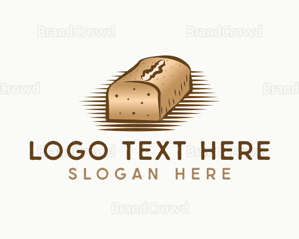 Loaf Bread Dessert Logo