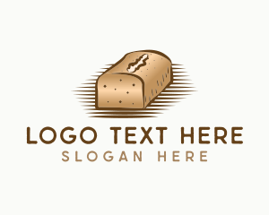 Cinnamon Roll - Loaf Bread Dessert logo design